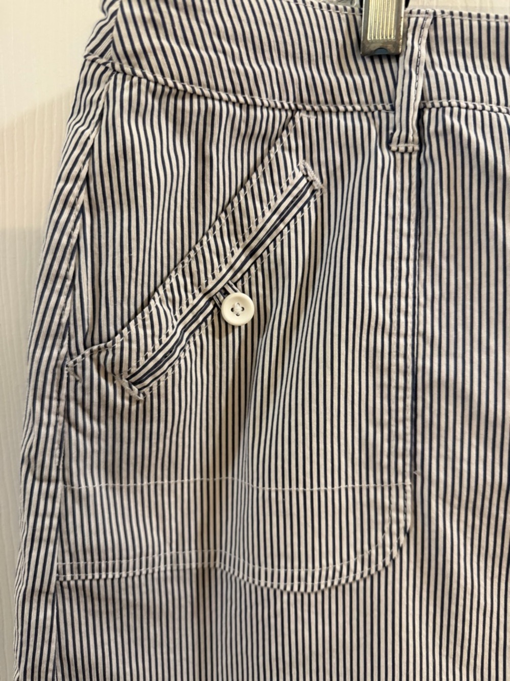 Karen Scott Navy and White Striped Women’s Skort - Picture 3 of 9